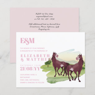 Papier Cheval Pays Thématique Western Rustic Mariage