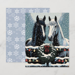Papier Chevaux de fête   Scrapbook de Noël 