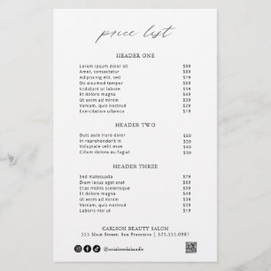 Papier Chic Calligraphie Simple Elégant Tarif