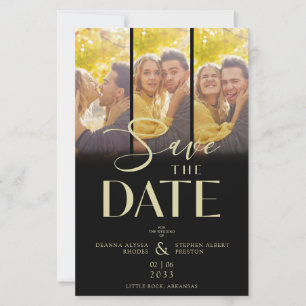 Papier Chic Moderne 3 Mariage Photos Collage pas cher