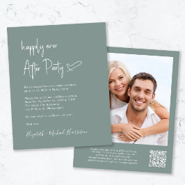 Papier Chic Photo QR Code Mariage Réception Invitation