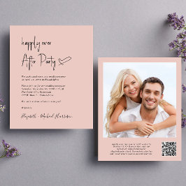 Papier Chic Photo QR Code Mariage Réception Invitation