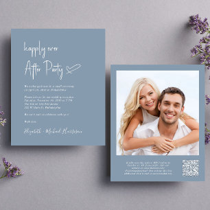 Papier Chic Photo QR Code Mariage Réception Invitation