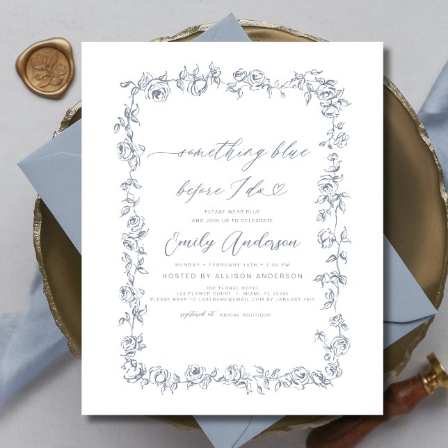 Papier Chinoiserie française Quelque chose de bleu Fête d (Créateur téléchargé)