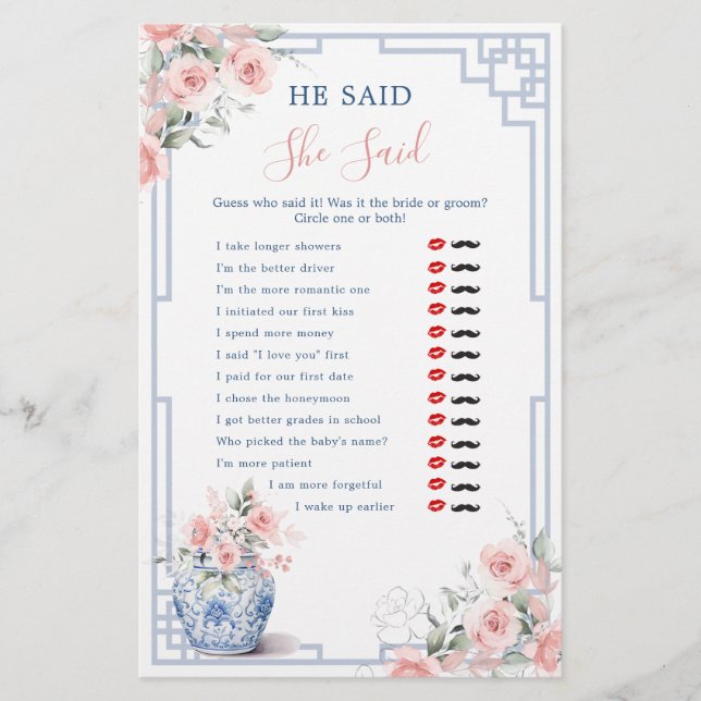 Papier Chinoiserie Rose Vive Ginger Jar Il Dit Qu'Elle A  (Devant)