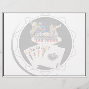 Papier Chip Black Poker Affiche de bienvenue