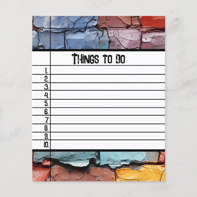 Papier Choses à faire (Devant)