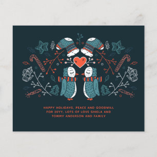 Papier Chouettes de Noël Budget Hygge Scandinavian Folk A