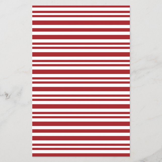 Papier Christmas Candy Cane Stripes Scrapbook Paper (Devant)