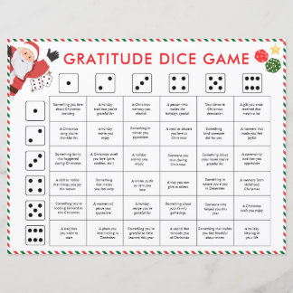 Papier Christmas Gratitude Dice Game | Gratitude Activity