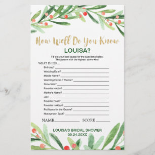 Papier Christmas Holly Wreath What's In Your Purse Game