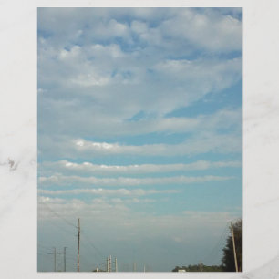 Papier ciel bleu onduler les nuages