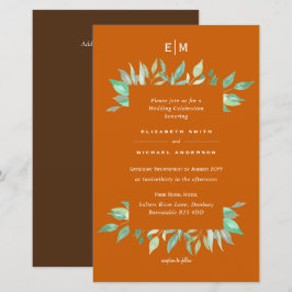 Papier Cinammon Spice Budget Wedding Invite A9