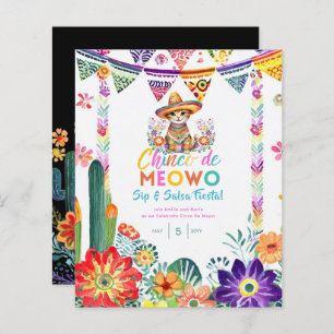 Papier Cinco De Mayo Sip and Salsa Funny Cat FIESTA