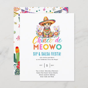 Papier Cinco De Meowo Fun Cat Fiesta Thème
