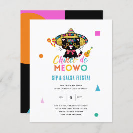 Papier Cinco De Meowo Fun Fiesta 5 Mai Thème Chat