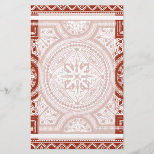 Papier Cinnabar Woodblock IV