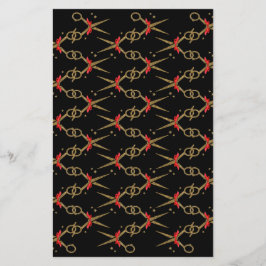 Papier Ciseaux de parties scintillant d'or - Coiffeur