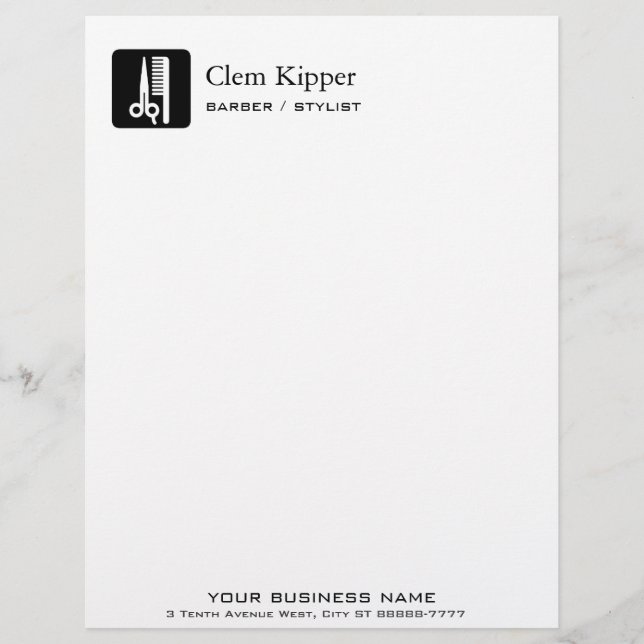 Papier Ciseaux et coiffure (Devant)