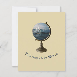 Papier Citation d'art "Paiting a New World" Collage d'art