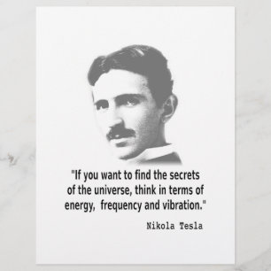 Papier Citation De Nikola Tesla