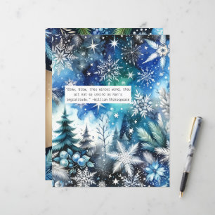 Papier Citation d'hiver Livre blanc