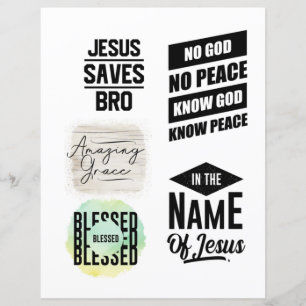 Papier Citations chrétiennes religieuses Jésus verset bib