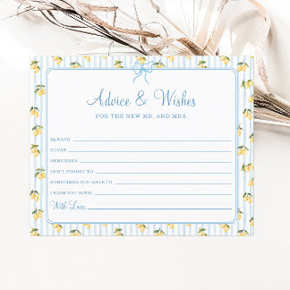 Papier Citron bleu Fête des mariées italienne Conseils et