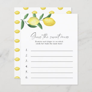 Papier Citron - Devinez le jeu de Baby shower de la douce