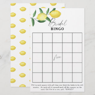 Papier Citron - Jeu de bingo pour enterrement de vie de j