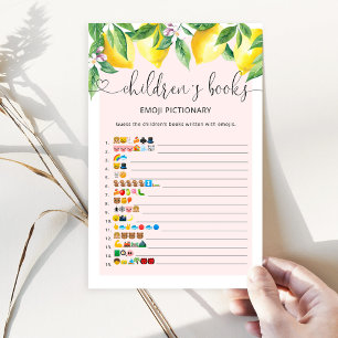 Papier Citron livres pour enfants émoticônes jeu