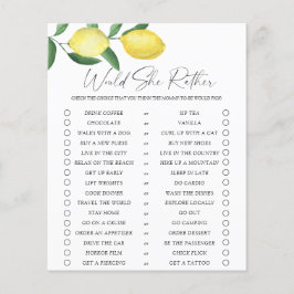 Papier Citrons - Elle préfère jouer