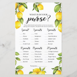 Papier Citrons Frais Qu'Est-Ce Qui Est Dans Votre Jeu De