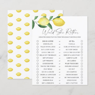Papier Citrons - Jeu Plutôt Elle