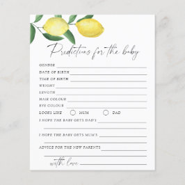 Papier Citrons - Prédictions et conseils pour bébés