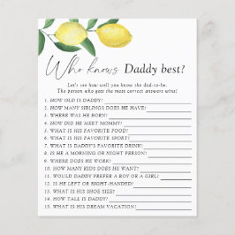 Papier Citrons - Qui connaît papa meilleur jeu