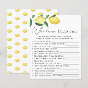 Papier Citrons - Qui connaît papa meilleur jeu