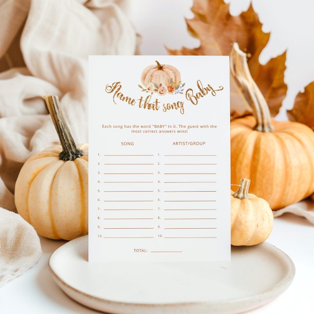 Papier Citrouille d'automne Nom de la chanson jeu de baby (Créateur téléchargé)