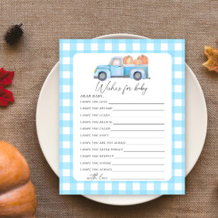 Papier Citrouille de camion bleu - Wings for baby game