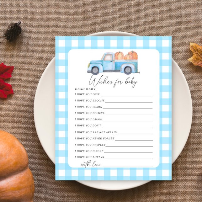 Papier Citrouille de camion bleu - Wings for baby game (Créateur téléchargé)