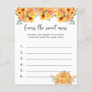 Papier Citrouille - Devinez la douceur du jeu - Baby show