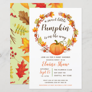 Papier Citrouille du budget Baby shower neutre pour les f