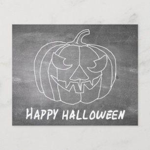 Papier Citrouille pour Halloween 3 look tableau noir