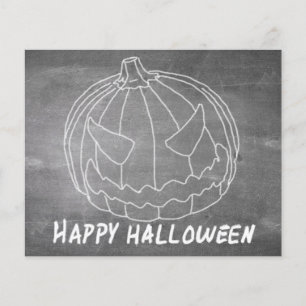 Papier Citrouille pour Halloween 6 aspect tableau noir