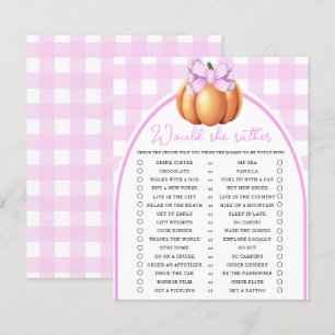 Papier Citrouille rose ruban Plutôt jeu