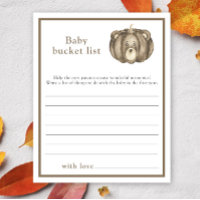citrouille visage mignon - Liste de seau bébé