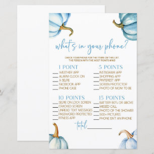 Papier Citrouilles Bleus Tombent Dans Votre Baby shower D