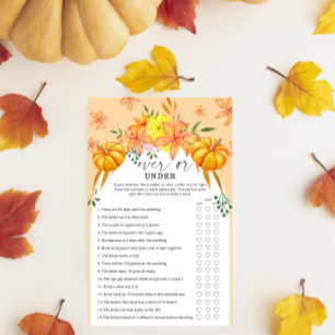 Papier Citrouilles d'automne - plus ou moins sous la douc
