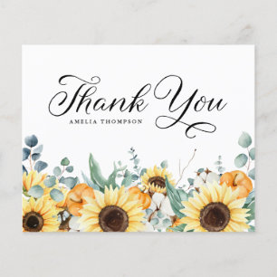 Papier Citrouilles et tournesols Baby shower d'automne Me