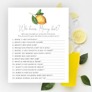 Papier Citrus citron Qui connaît maman mieux